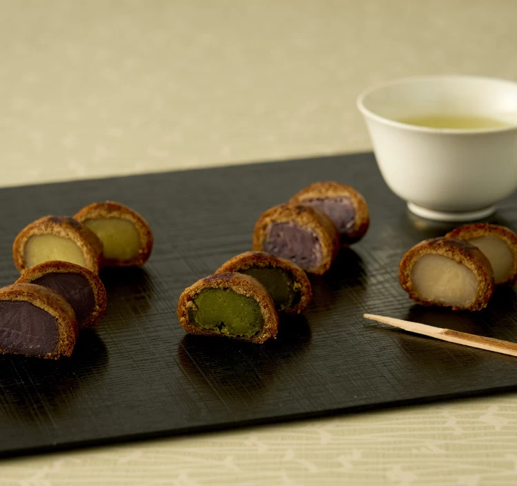 大阪華かりん5種ミックス(こしあん・抹茶・桃・粒・スイポ) 10個入