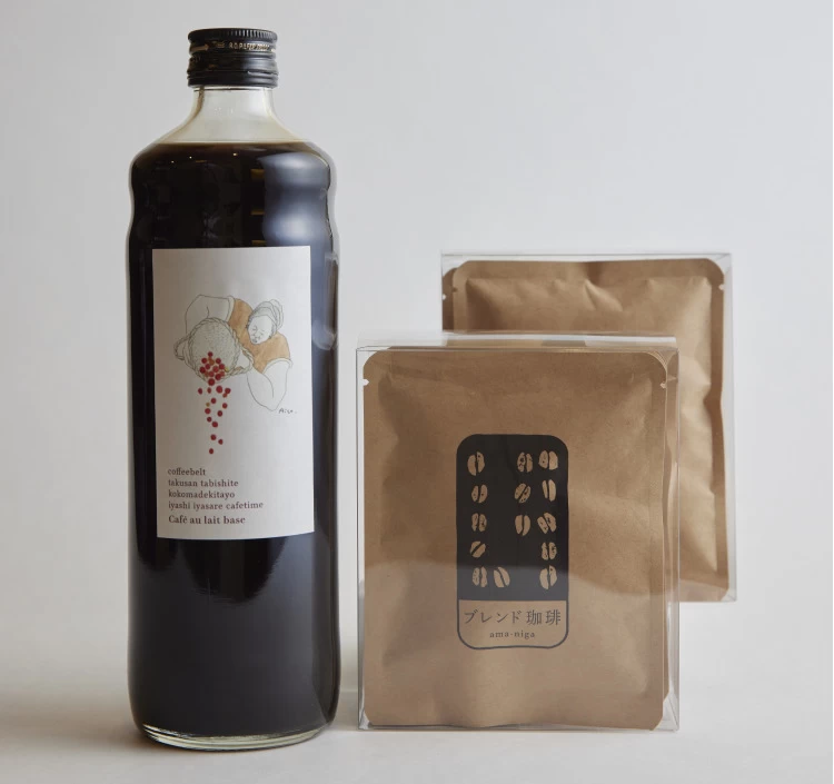 カフェオレギフトセット｜カフェオレベース1本（無糖） ドリップバッグ8袋