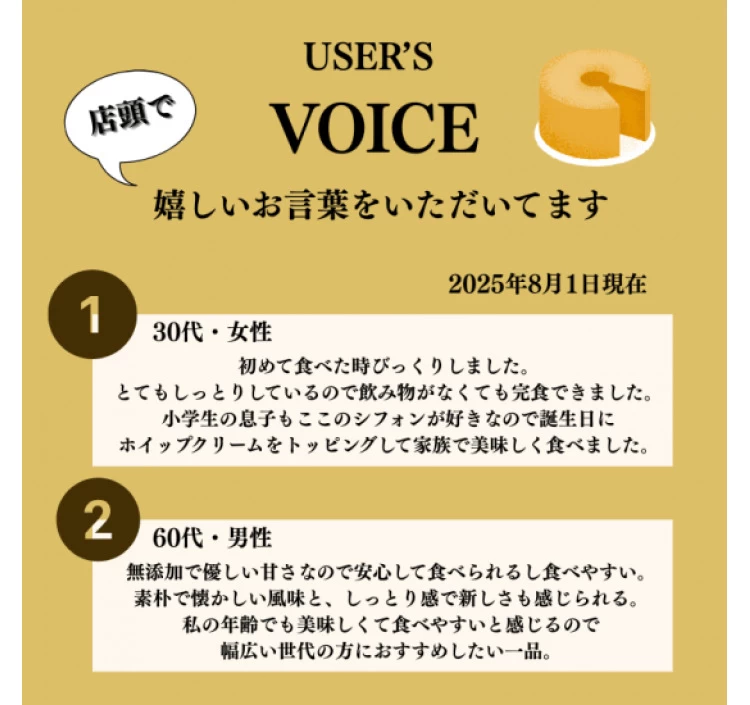 【セット】茨木シフォンケーキ4種×各4個セット