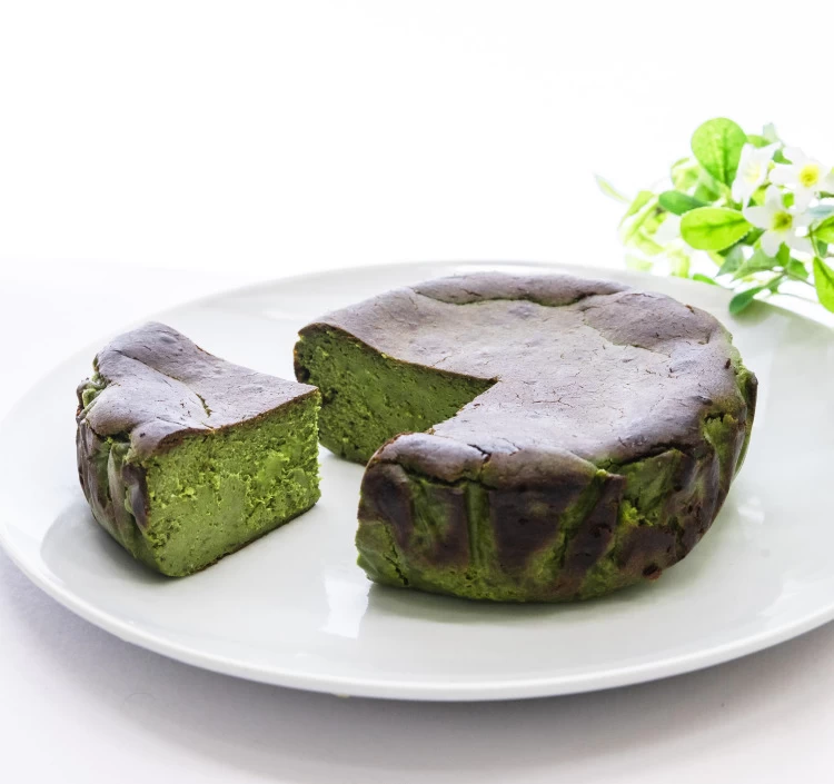 【セット】茨木バスクチーズケーキホール「プレーン、抹茶」：φ12cm