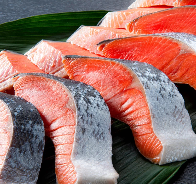 【ふっくら製法】天然無添加　紅鮭姿切身　1.0kg～2.4kg