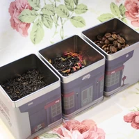 【贈り物ギフト対応】　ティーハウスミニチュア缶セット　(上町コーヒー1種・紅茶2種） サムネイル