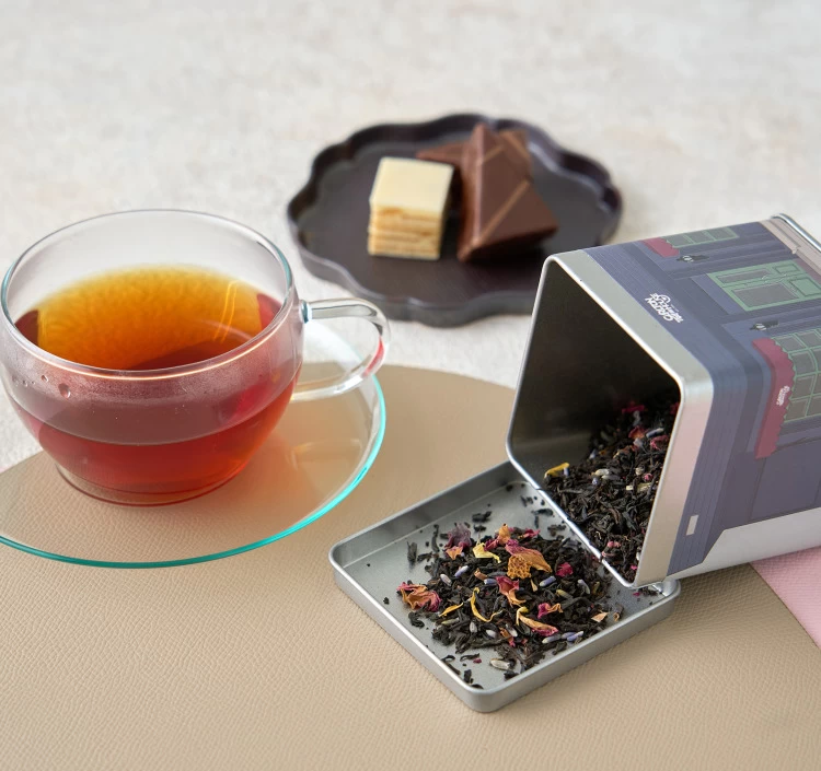 【贈り物ギフト対応】　ティーハウスミニチュア缶セット　(上町コーヒー1種・紅茶2種）