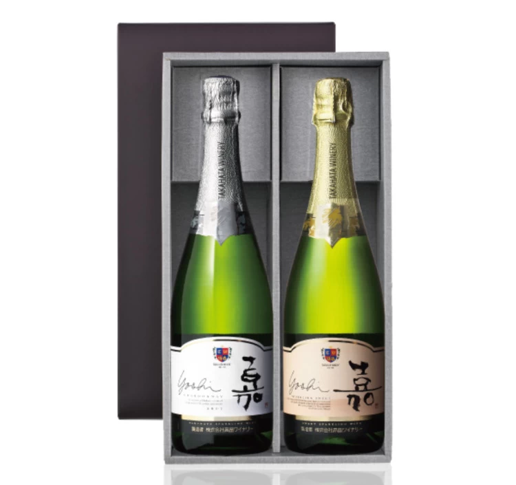 嘉スパークリング白辛口・甘口2本ギフト(YTW-S)