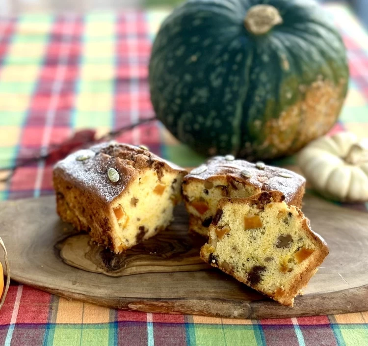 【秋限定】かぼちゃのパウンドケーキ *Quatre-quarts aux citrouille*