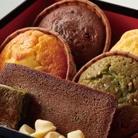 京の花結び二段重-焼菓子詰合せ各種15個入り 風呂敷包 サムネイル