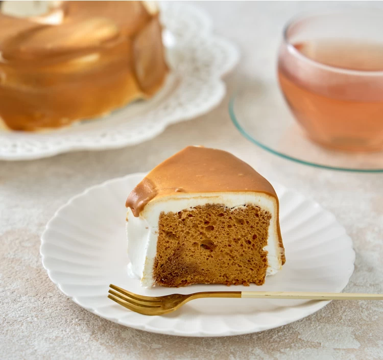 チョコレート・キャラメルシフォンケーキ（Half＆Half）