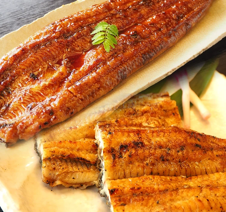 うなぎ 国産 三河一色産 無頭 蒲焼・白焼 ガス火焼き紅白セット タレ・山椒付き 【肝串付き選択可】