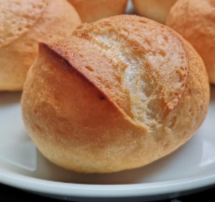 米粉のグルテンフリーハードシンプル丸パン5個セット