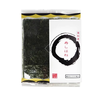 寿司はね（黒） 3帖 板海苔10枚入り×3袋 愛知県産