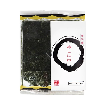 寿司はね（黒） 3帖 板海苔10枚入り×3袋 愛知県産