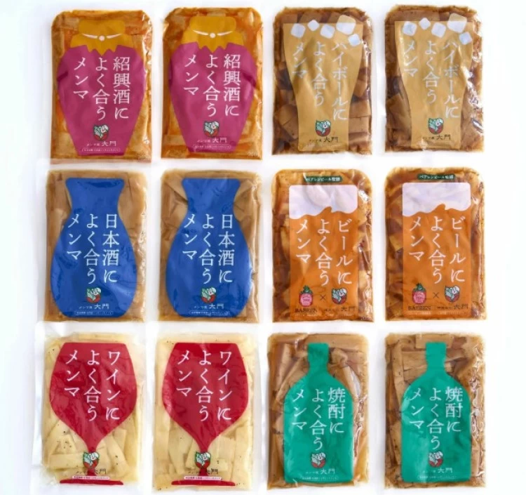 【送料無料!】お酒によく合うメンマ6種×2 ギフトセット