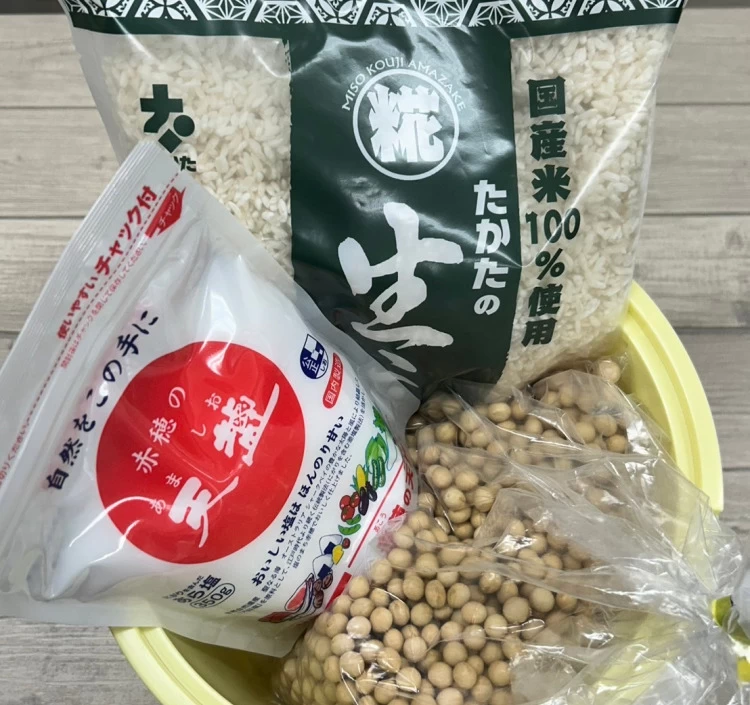手作り味噌セット(3㎏用)★タル付