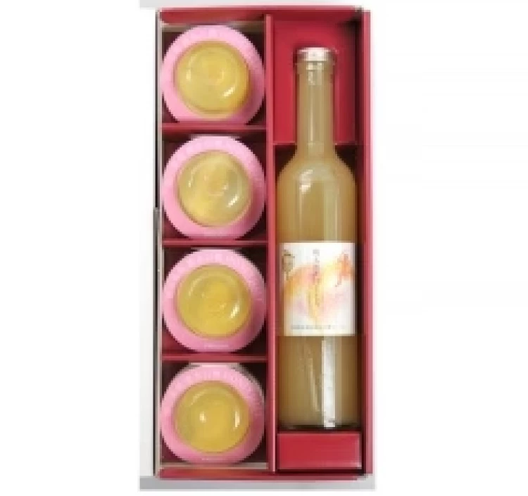 清水白桃ジュースとゼリーのセット