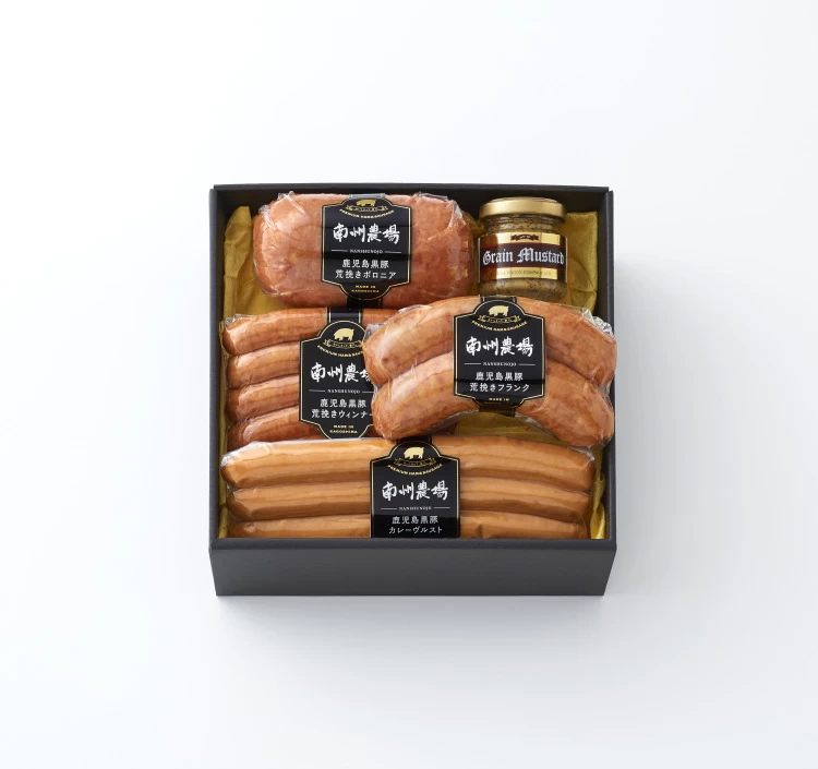 黒豚ソーセージ4点詰合せ