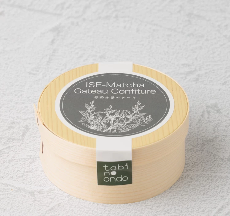 伊勢抹茶ガトーコンフィチュール（カット　わっぱ入り）