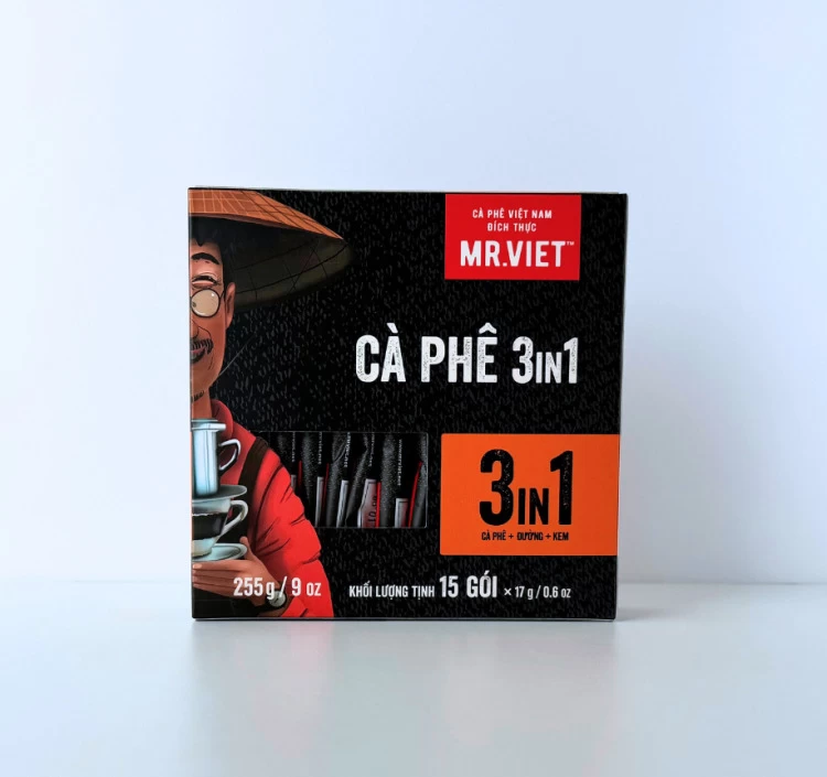 MR.VIET｜スティックコーヒー｜3in1カフェオレ（砂糖クリーム入り）