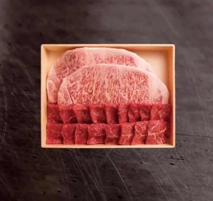 有田牛ステーキ赤身焼肉セット