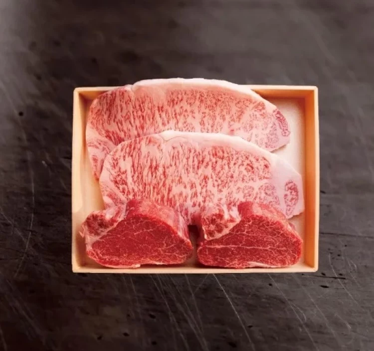 有田牛サーロインステーキ＆ヒレステーキ