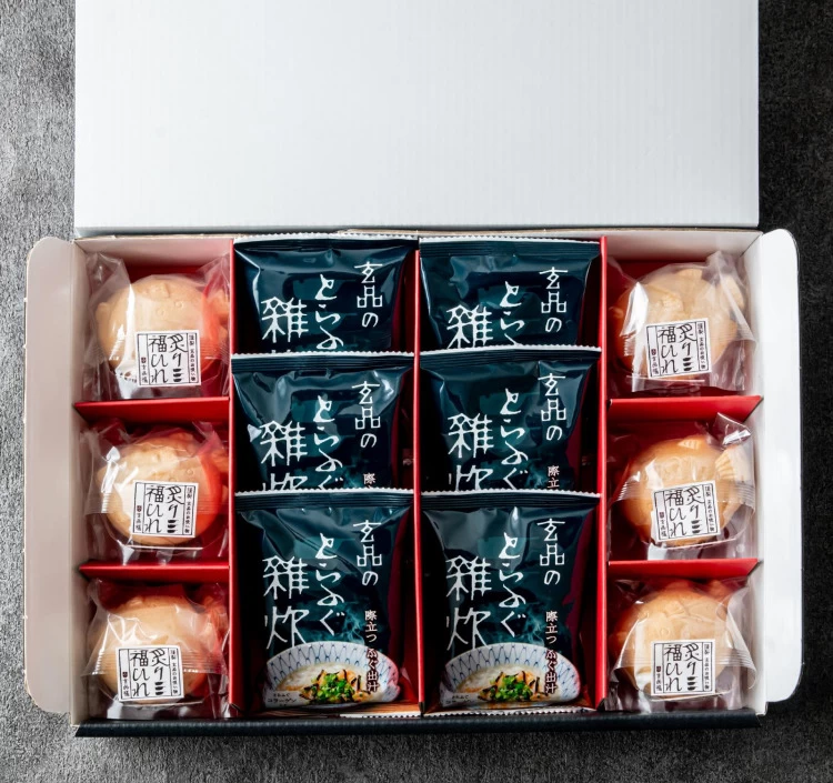 吉祥大福 とらふぐ雑炊と焼きひれお吸い物