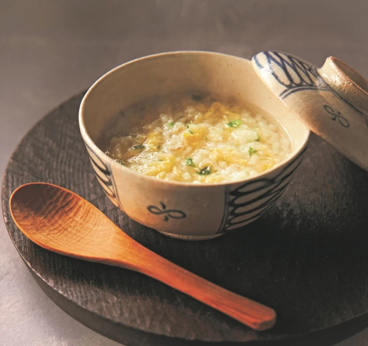 吉祥大福 とらふぐ雑炊と焼きひれお吸い物