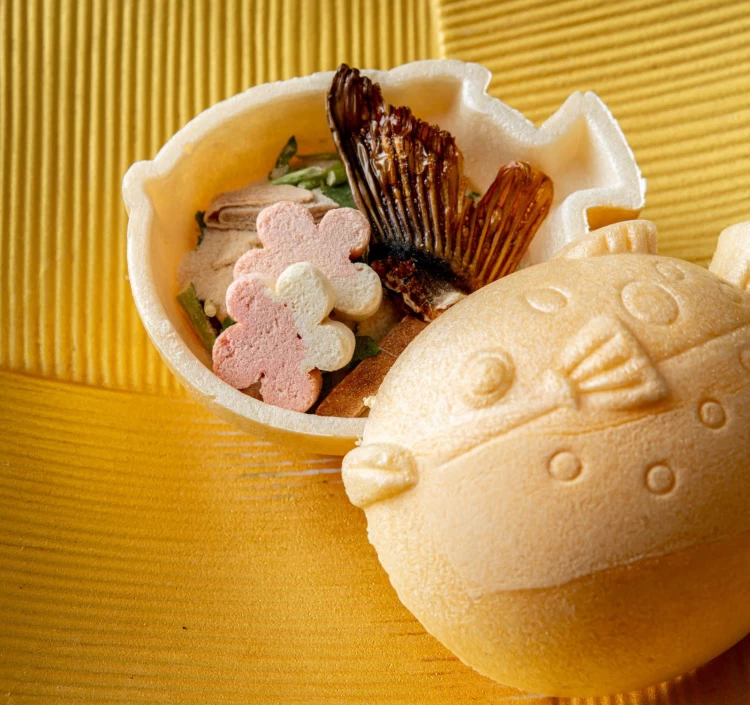 吉祥大福 とらふぐ雑炊と焼きひれお吸い物