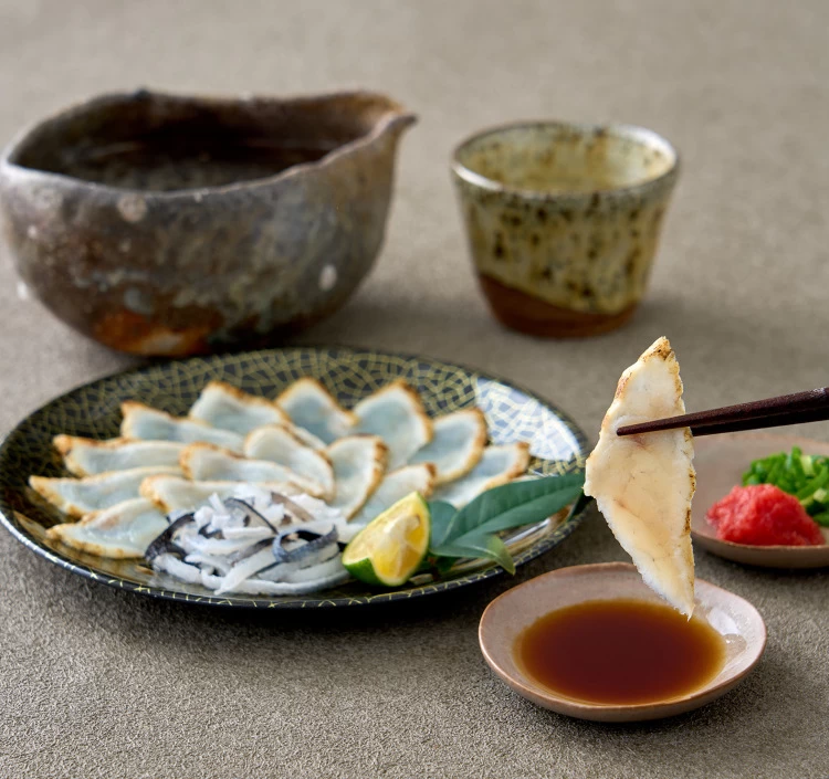 天然真ふくのタタキ刺（約2〜3人前)