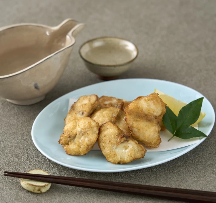 天然まふくの唐揚げ