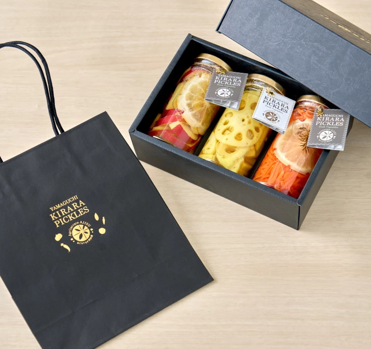 山口きららピクルス　3本入りギフトボックス