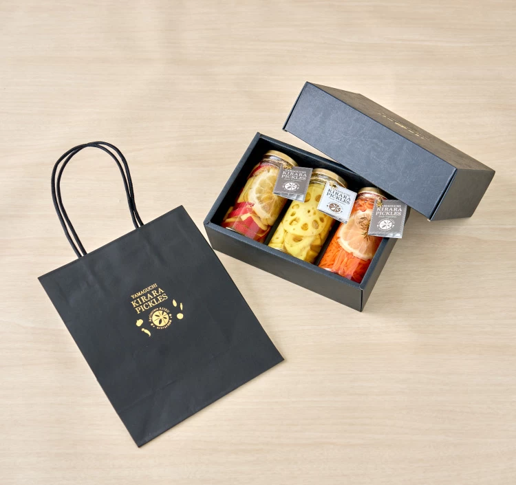 山口きららピクルス　3本入りギフトボックス