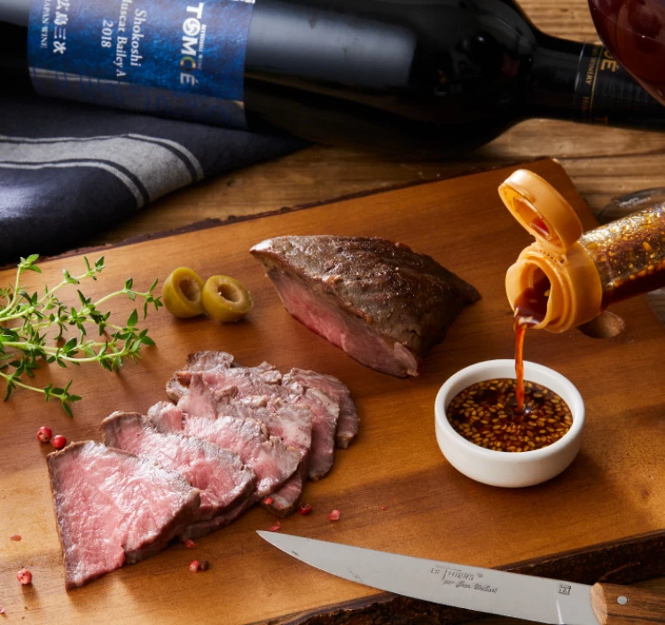 そうだ！お肉にしよう（肉ドレッシング）カクイチ横丁xてっぱんや夢希（ゆうき）