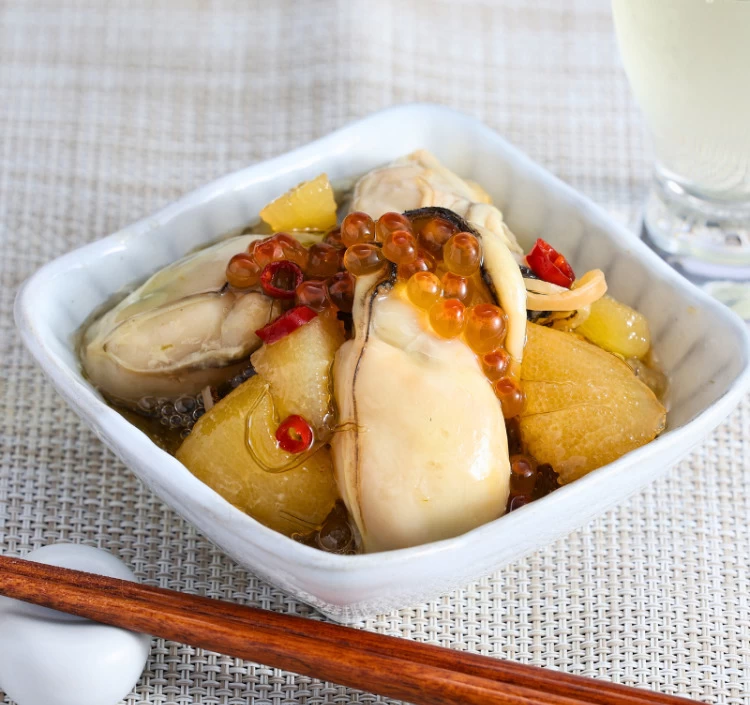 豪華松前づくし 数の子松前漬・牡蠣松前漬 計4パック 760g