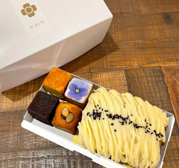 さつまいもケーキとミニキューブセット