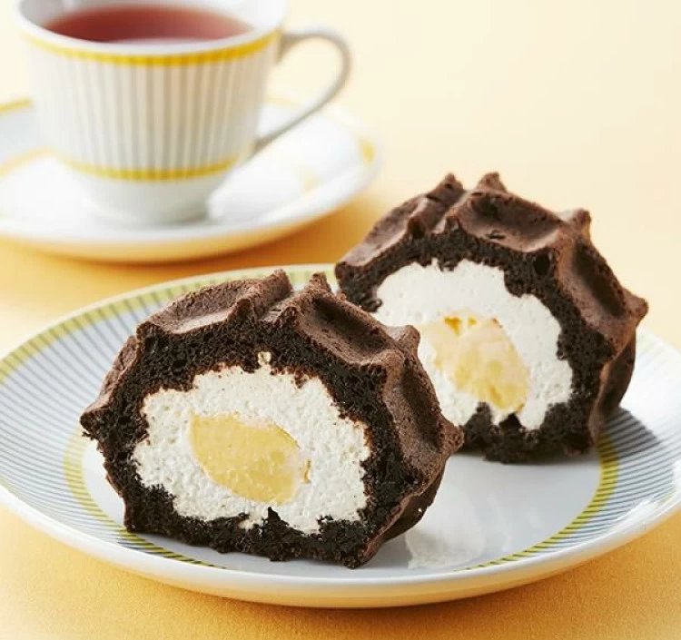 ワッフル6種+くるくるワッフルセット(大人のバニラカスタードロール)