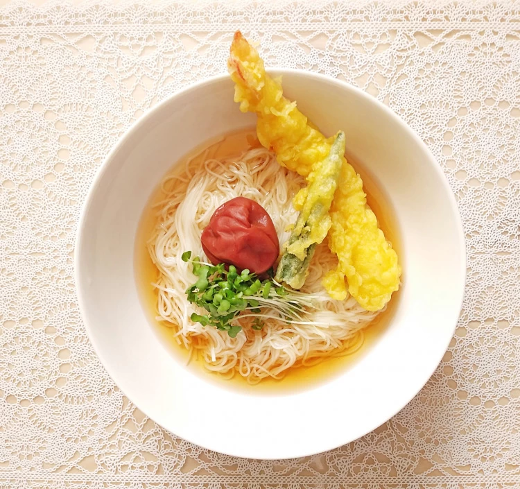 島の夢 手延べそうめん 緑金 250g〈香川県産小麦100％使用〉
