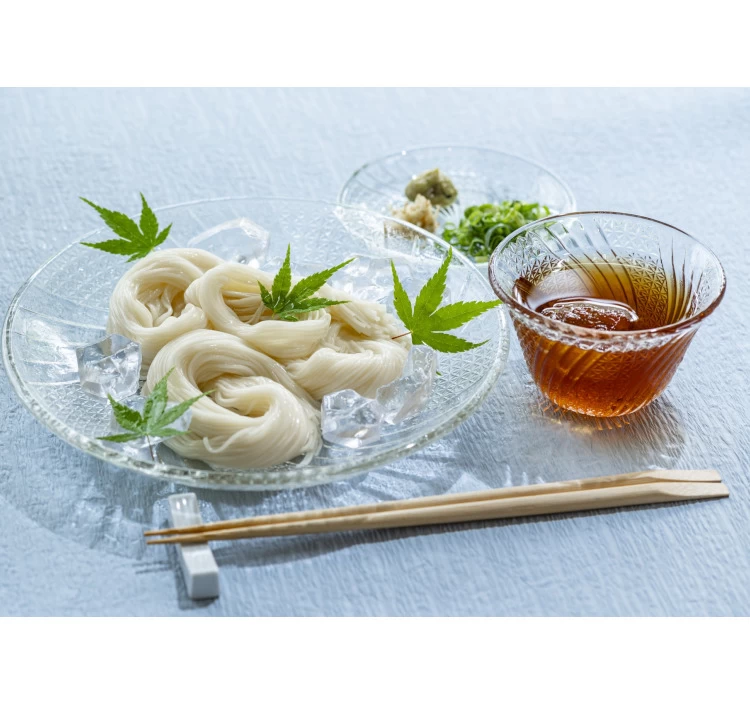 【メール便】島の夢 手延べそうめん 緑金 250g×3袋〈香川県産小麦100％使用〉