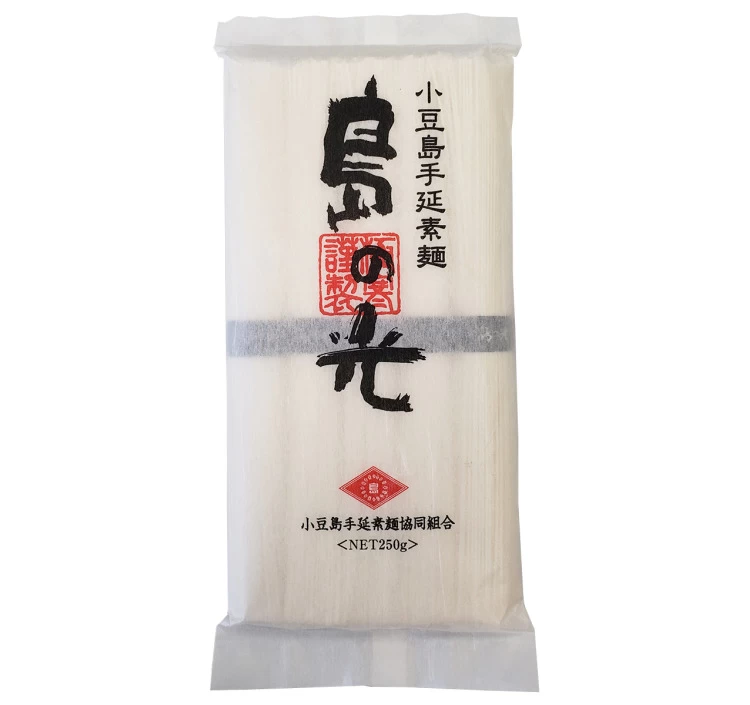 【メール便】島の光 手延べそうめん 黒帯 和紙袋 250g×3袋