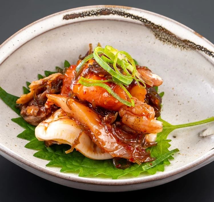 北海道産がごめ昆布のとろとろキムチ和え