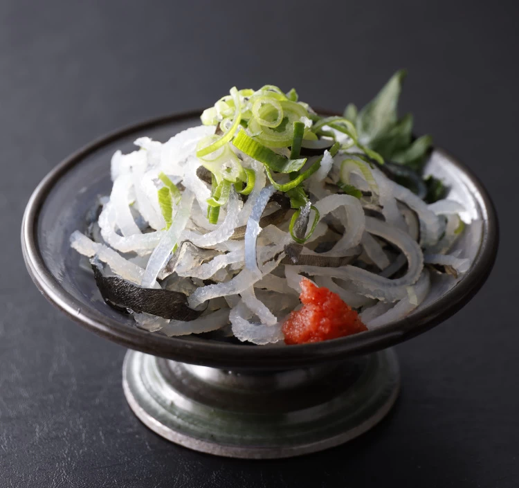 国産とらふぐ皮（もみじポン酢付き）