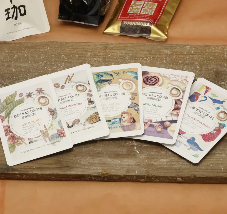 ドリップバッグコーヒー２P　ギフト　５種類のスペシャルティコーヒー入（外袋１０袋入）