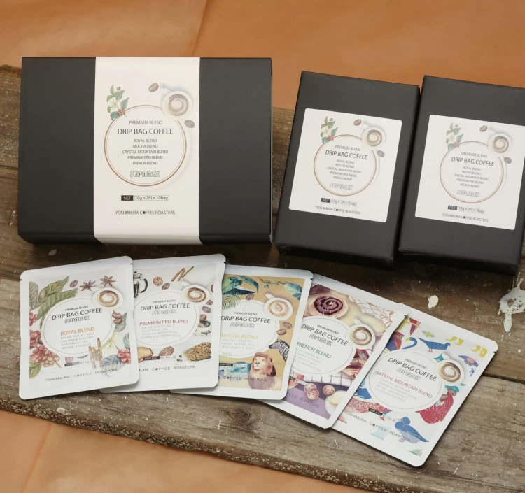 SEPAREX ドリップバッグコーヒー ブレンド5種入ボックス スリーブ2箱入