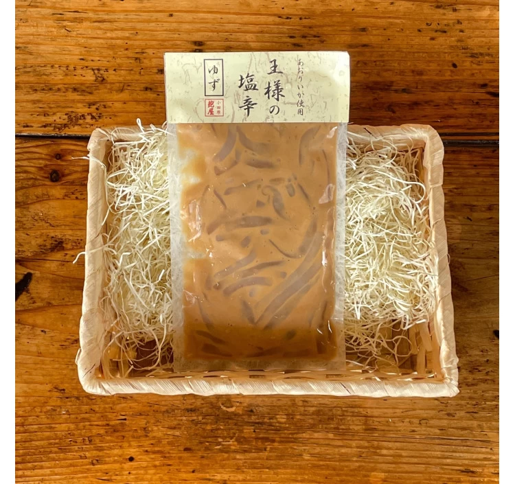 王様の塩辛 ゆず風味【1パック 100g入】 【あおりいか使用】