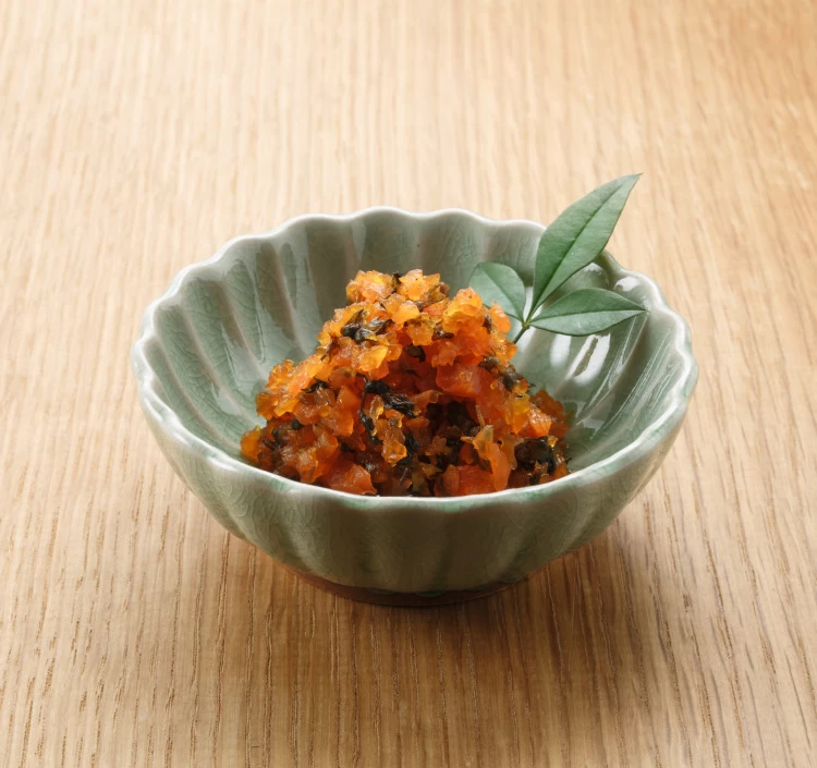 かぐら南蛮しその実漬けゴム縛り150g