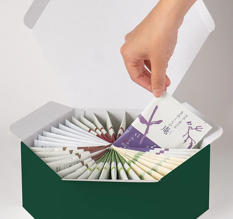 個包装タイプがたっぷり入っているから、手土産やご挨拶にもおすすめ