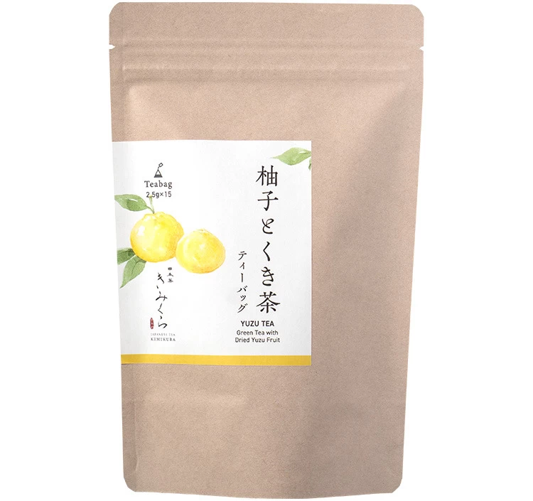 キッチンや収納棚にそのまま置けるスタンドパック チャック付きで湿気を嫌う茶葉の保存も安心です