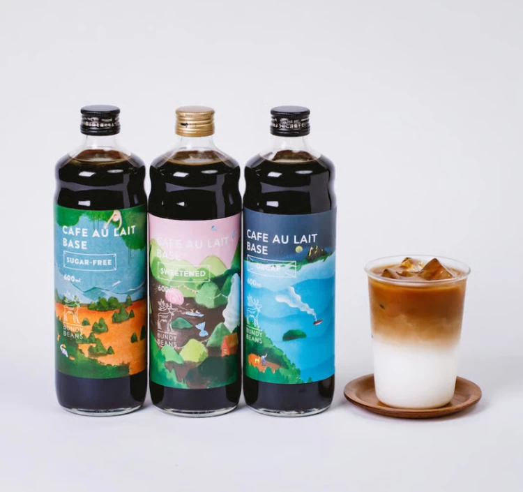 【送料無料】無添加/無着色 選べるカフェオレベース3本