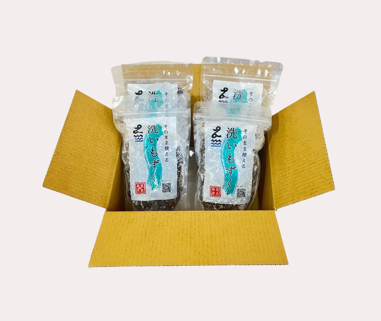 【送料込】宮古島産洗いもずく4パックセット