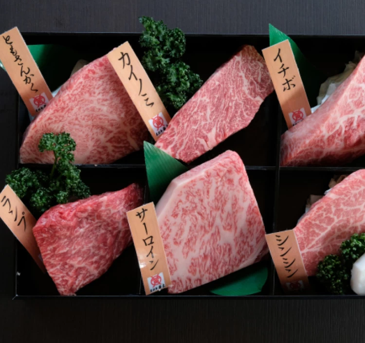 米沢牛ステーキ懐石6種盛り(冷凍)送料無料 化粧箱入