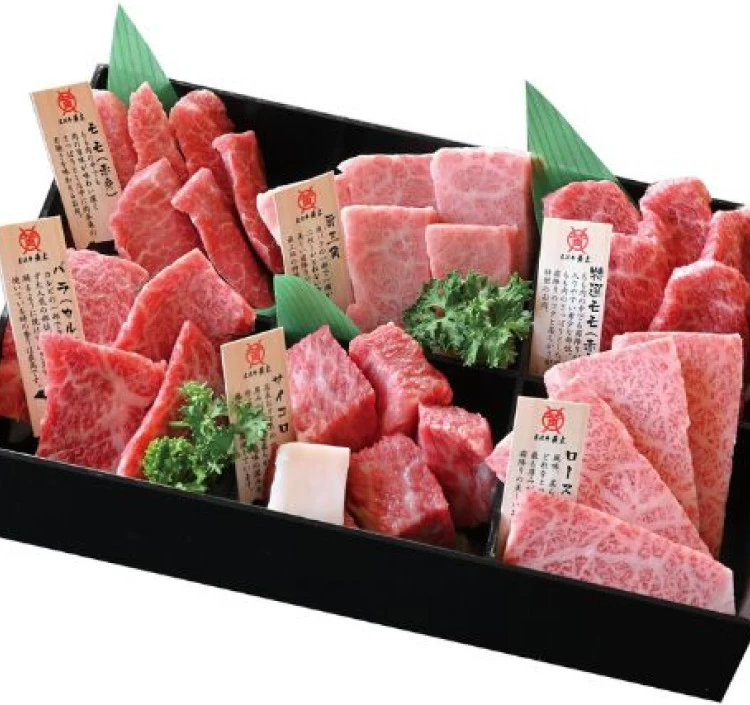 米沢牛焼肉懐石6種盛り 計600g(冷凍)送料無料 化粧箱入