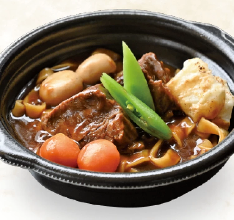 米沢牛 とろとろビーフシチュー&きのこ和風ハンバーグセット【レンジ調理】化粧箱入